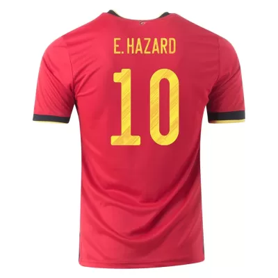 E.HAZARD #10 New 2020 Belgium Jersey Home Football Shirt - shopnationalteam