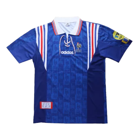 Retro France 1996 Home Soccer Jersey - shopnationalteam