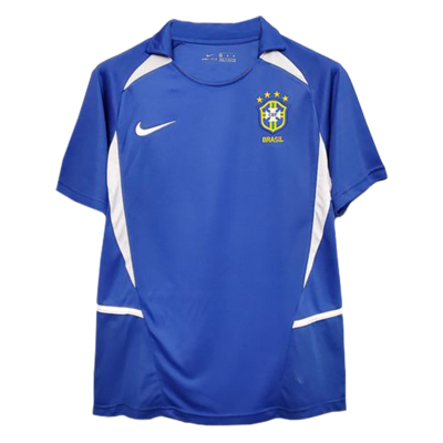 Retro Brazil 2002 Away Soccer Jersey - shopnationalteam