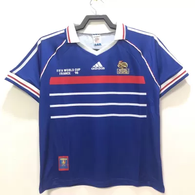 Retro France 1998 Home Soccer Jersey - shopnationalteam