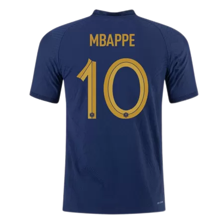 New France MBAPPE #10 Soccer Jersey 2022 Home World Cup Authentic Soccer Jersey - shopnationalteam