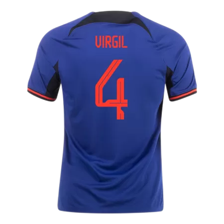 VIRGIL #4 New 2022 Netherlands Jersey Away Football Shirt World Cup - shopnationalteam