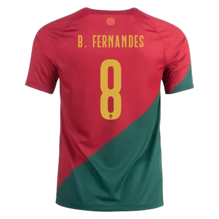 B.FERNANDES #8 New 2022 Portugal Jersey Home Football Shirt World Cup - shopnationalteam