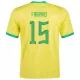 FABINHO #15 New 2022 Brazil Jersey Home Football Shirt World Cup - shopnationalteam
