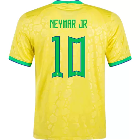 NEYMAR JR #10 New 2022 Brazil Jersey Home Football Shirt World Cup - shopnationalteam