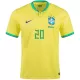 VINI JR #20 New 2022 Brazil Jersey Home Football Shirt World Cup - shopnationalteam