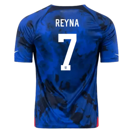 REYNA #7 New 2022 USA Jersey Away Football Shirt World Cup - shopnationalteam