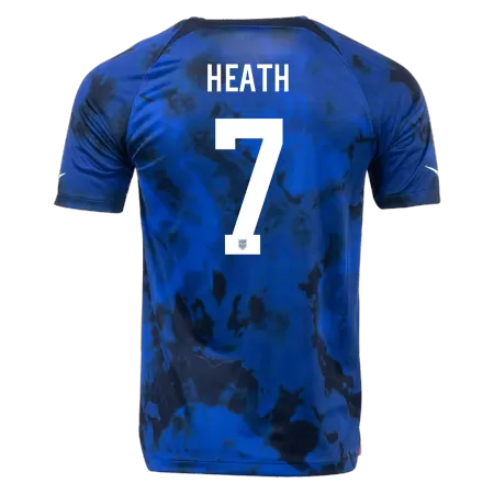 HEATH #7 New 2022 USA Jersey Away Football Shirt World Cup - shopnationalteam