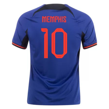 MEMPHIS #10 New 2022 Netherlands Jersey Away Football Shirt World Cup - shopnationalteam