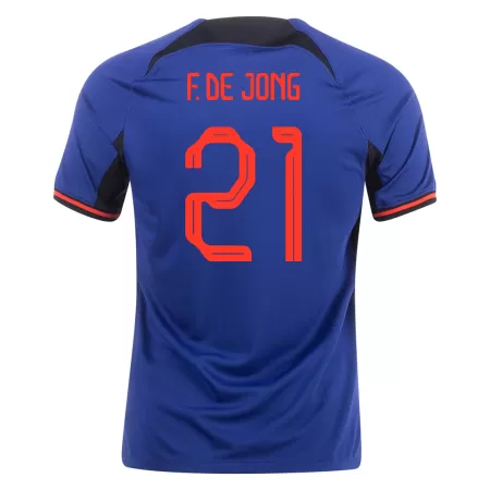 F.DE JONG #21 New 2022 Netherlands Jersey Away Football Shirt World Cup - shopnationalteam
