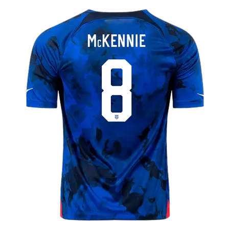 McKENNIE #8 New 2022 USA Jersey Away Football Shirt World Cup - shopnationalteam