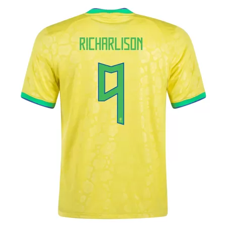 RICHARLISON #9 New 2022 Brazil Jersey Home Football Shirt World Cup - shopnationalteam