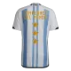 New Argentina Three Stars Soccer Jersey 2022 Home Authentic Soccer Jersey - shopnationalteam