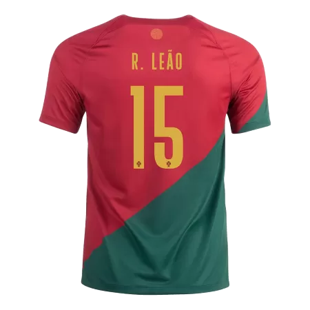 R. LEÃO #15 New 2022 Portugal Jersey Home Football Shirt World Cup - shopnationalteam