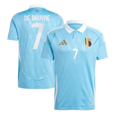 DE BRUYNE #7 Belgium National Soccer Team Jersey Away Football Shirt Euro 2024 - shopnationalteam