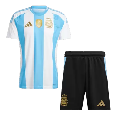 Argentina Home Soccer Jersey Kit(Jersey+Shorts) 2024 - shopnationalteam