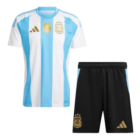 Argentina Home Soccer Jersey Kit(Jersey+Shorts) Copa America 2024 - shopnationalteam