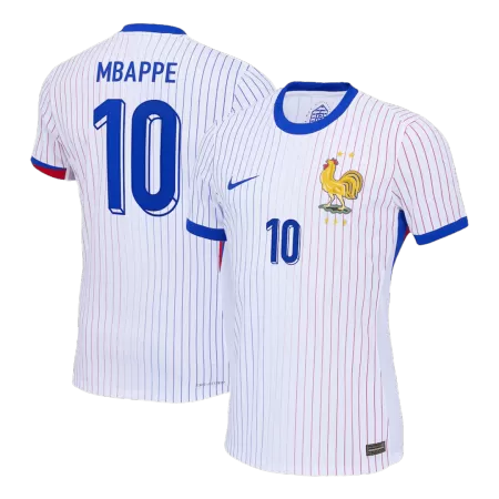 New France MBAPPE #10 Soccer Jersey Euro Away Authentic Soccer Jersey 2024 - shopnationalteam