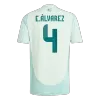 E.ÁLVAREZ #4 Mexico National Soccer Team Jersey Away Football Shirt 2024 - shopnationalteam