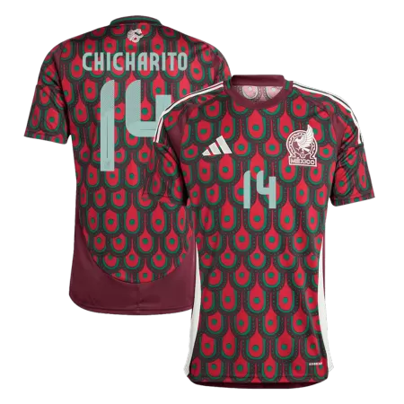 CHICHARITO #14 Mexico National Soccer Team Jersey Home Football Shirt 2024 - shopnationalteam