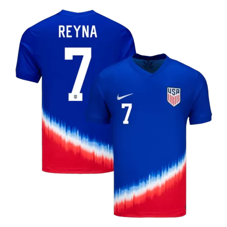 REYNA #7 USA National Soccer Team Jersey Away Football Shirt 2024 - shopnationalteam