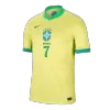 VINI JR. #7 Brazil National Soccer Team Jersey Home Football Shirt 2024 - shopnationalteam