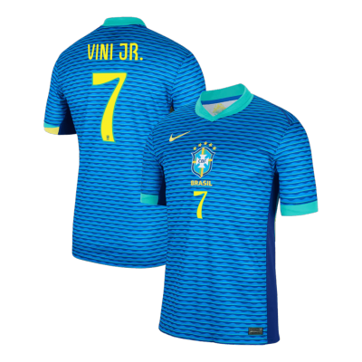 VINI JR. #7 Brazil National Soccer Team Jersey Away Football Shirt 2024 - shopnationalteam