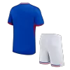 New France 2024 Home Kids Soccer Kit 
 (Shirt+Shorts) 
 - shopnationalteam