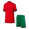 New Portugal 2024 Home Kids Soccer Kit 
 (Shirt+Shorts) 
 - shopnationalteam