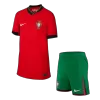 New Portugal 2024 Home Kids Soccer Kit 
 (Shirt+Shorts) 
 - shopnationalteam