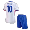 Kid's MBAPPE #10 France Away Soccer Jersey Kit(Jersey+Shorts) Euro 2024 - shopnationalteam