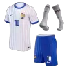 Kid's MBAPPE #10 France Away Soccer Jersey Kit(Jersey+Shorts+Socks) Euro 2024 - shopnationalteam