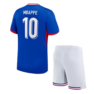 Kid's MBAPPE #10 France Home Soccer Jersey Kit(Jersey+Shorts) Euro 2024 - shopnationalteam