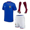 New France 2024 Home Kids Soccer Kit 
 (Shirt+Shorts+Socks) 
 - shopnationalteam