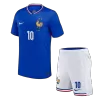 Kid's MBAPPE #10 France Home Soccer Jersey Kit(Jersey+Shorts) Euro 2024 - shopnationalteam