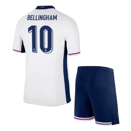 Kid's BELLINGHAM #10 England Home Soccer Jersey Kit(Jersey+Shorts) Euro 2024 - shopnationalteam