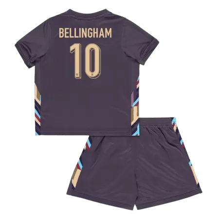 BELLINGHAM #10 Kid's England Euro 2024 Away Soccer Jersey Kits (Shirt+Shorts) - shopnationalteam