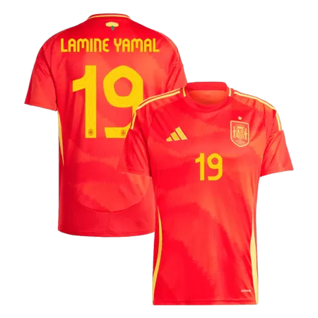 LAMINE YAMAL #19 Spain National Soccer Team Jersey Home Football Shirt Euro 2024 - shopnationalteam
