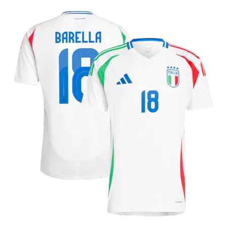 BARELLA #18 Italy National Soccer Team Jersey Away Football Shirt Euro 2024 - shopnationalteam