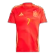 MORATA #7 Spain National Soccer Team Jersey Home Football Shirt Euro 2024 - shopnationalteam