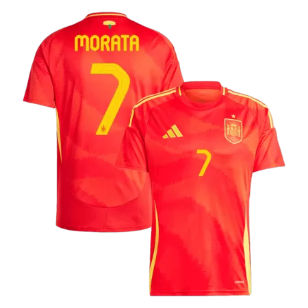 MORATA #7 Spain 2024 Replica Jersey Home Football Shirt Euro - shopnationalteam