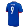 GIROUD #9 France National Soccer Team Jersey Home Football Shirt Euro 2024 - shopnationalteam