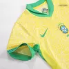 New Brazil 2024 Home Kids Soccer Kit 
 (Shirt+Shorts) 
 - shopnationalteam