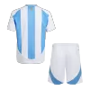 New Argentina 2024 Home Kids Soccer Kit 
 (Shirt+Shorts) 
 - shopnationalteam