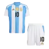 MESSI #10 Kid's Argentina Home Soccer Jersey Kit 2024(Shirt+Shorts) - shopnationalteam