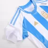 New Argentina 2024 Home Kids Soccer Kit 
 (Shirt+Shorts) 
 - shopnationalteam