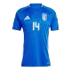 CHIESA #14 Italy National Soccer Team Jersey Home Football Shirt Euro 2024 - shopnationalteam