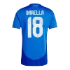 BARELLA #18 Italy National Soccer Team Jersey Home Football Shirt Euro 2024 - shopnationalteam