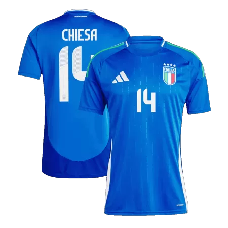 CHIESA #14 Italy 2024 Replica Jersey Home Football Shirt Euro - shopnationalteam