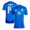 CHIESA #14 Italy National Soccer Team Jersey Home Football Shirt Euro 2024 - shopnationalteam